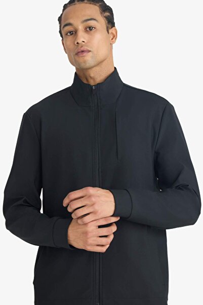 DeFacto Defactofit Standard Fit Stand Collar Zippered Sweatshirt F7635Ax25Au