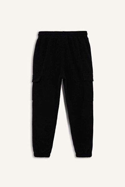 DeFacto Regular Fit Buy Lace-Up Cargo Pocket Fleece Sweatpants F1737Ax25Wn