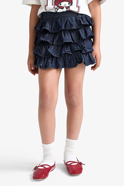 DeFacto Fusta din denim cu talie elastică pentru fetiță F8732A825SM