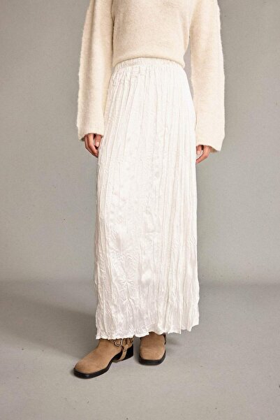 DeFacto Maxi φούστα από σατέν με ελαστική μέση Relax Fit G0387AX25SM