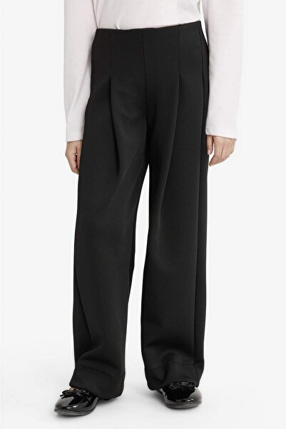 DeFacto Girl's Relax Fit Scuba Diving Fabric Pants F3016A825Au