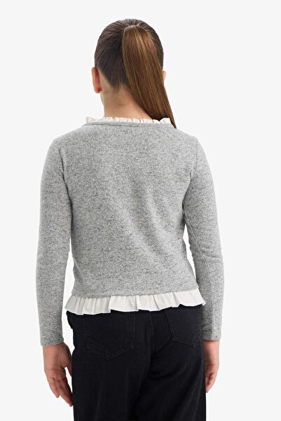 DeFacto Girl's Relax Fit Long Sleeve T-Shirt G3736A825Wn