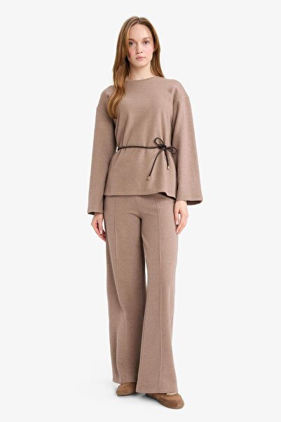 DeFacto Μπλούζα με μακρύ μανίκι Regular Fit με λεπτομέρεια με κορδόνια στο λαιμό G3392AX25AU