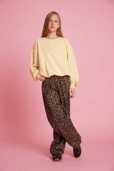 DeFacto Παντελόνι για κορίτσια με λεοπάρ σχέδιο G1623A825AU