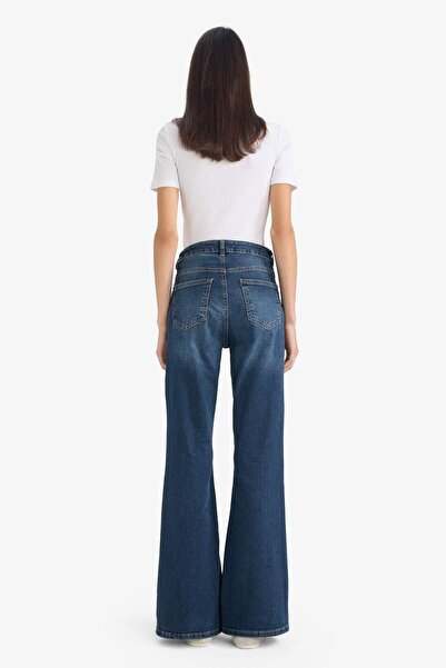 DeFacto Mia Flare Fit Normal Waist Long Jean Pants F2961Ax25Wn