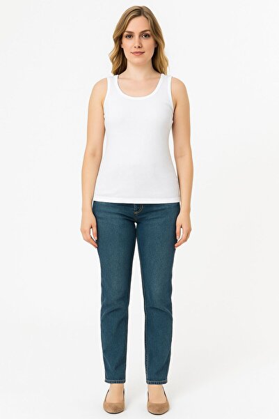 MİSSEMMA Γυναικείο Μεγάλο Μέγεθος Λευκό Αθλητικό Κορμάκι