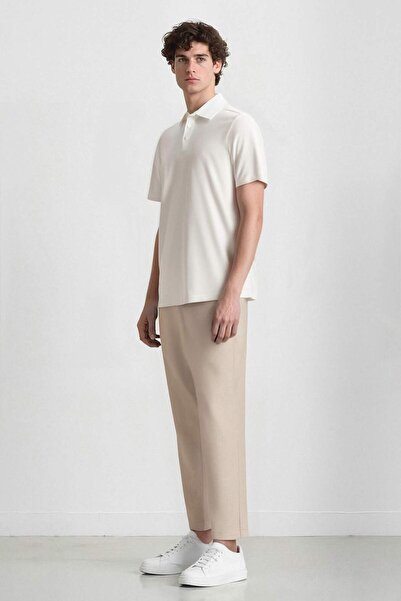 DeFacto Jogger letní látkové kalhoty Basic Straight s rovnými kapsami D3695AX24AU