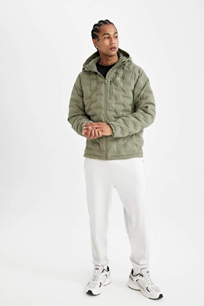 DeFacto Εφαρμόστε αδιάβροχο παλτό με κουκούλα και φερμουάρ - C6052ax24au