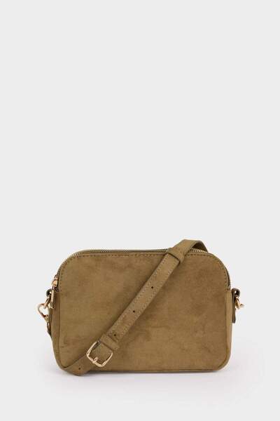 DeFacto Damen-Umhängetasche aus Wildleder F5440AXNS