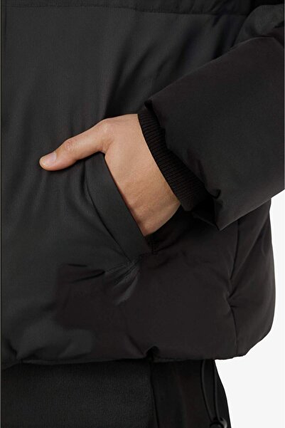 DeFacto Regulär geschnittener, aufblasbarer Mantel mit Kapuze und Reißverschluss F1944AX25WN