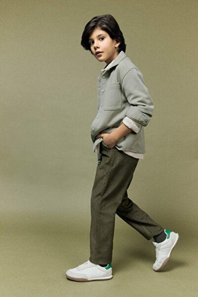 DeFacto Boy's Standard Leg Velvet Trousers G3101A825Wn