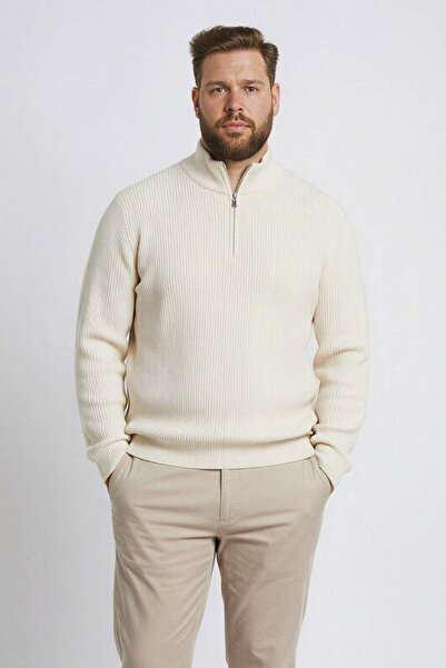 DeFacto Πουλόβερ από ύφασμα Θεσσαλονίκης Loose Fit ζιβάγκο B9706AX24AU