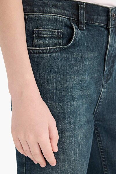 DeFacto Чоловічі джинсові штани прямого крою D7087A825SP для хлопчика D7087A825SP