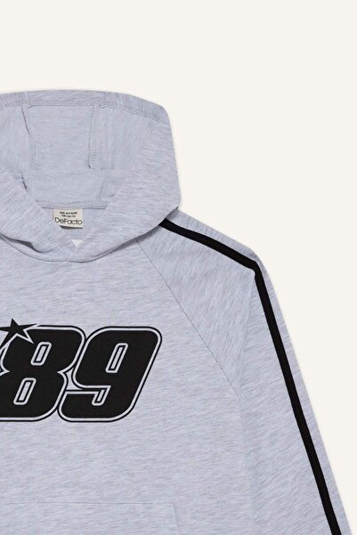 DeFacto Boy's Hooded Printed Sweatshirt F1967A825Au