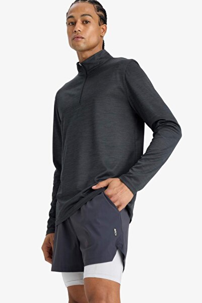 DeFacto Defactofit Slim Fit Tight Fit Sportsman's Short Leg Shorts with Inner Leggings E9365Ax25Au