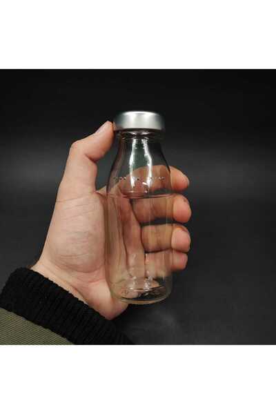 junibeliw 5 Adet BOŞ Cam Ginger Shot Şişesi Sızdırmaz Metal Kapak Geniş Ağızlı Meyve Suyu Kavanoz Şişe 100ml