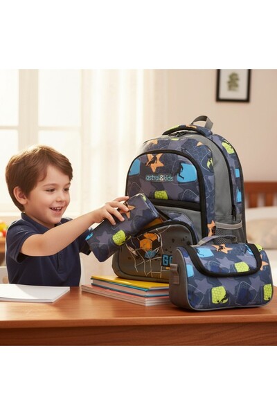 Kidessa 1308 حقيبة مدرسية ابتدائية للجنسين ذات هيكل خلفي تشريحي