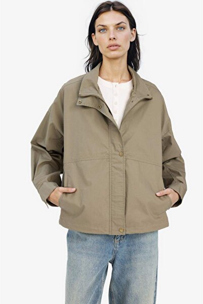 DeFacto Waterproof Relax Fit Cotton Zippered Coat E8609Ax25Au