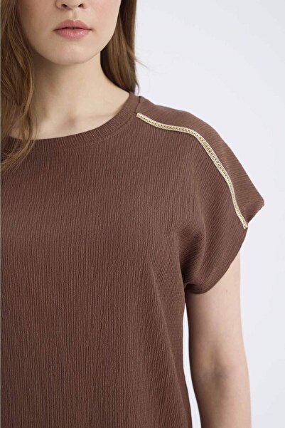 DeFacto Tričko Regular Fit Crew s krátkým rukávem E1639Ax25Sp