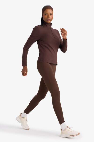 DeFacto DefactoFit Ανακουφιστικό κολάν ψηλόμεσο με μαλακό χνούδι που αγκαλιάζει τη μέση Basic ίσιο αθλητικό κολάν W8206AZ25AU