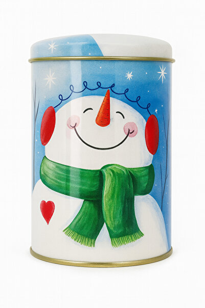 Behind party store Christmas Themed Metal Gift Box Cookies, Candies, Chocolates, Gift Storage Box