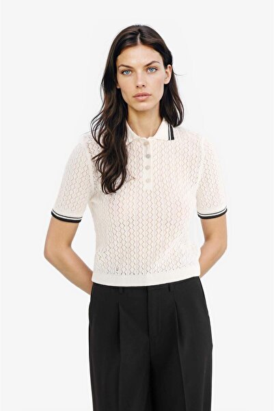 DeFacto Regular Fit Polo Neck Short Sleeve Knitwear Sweater E7153Ax25Sp