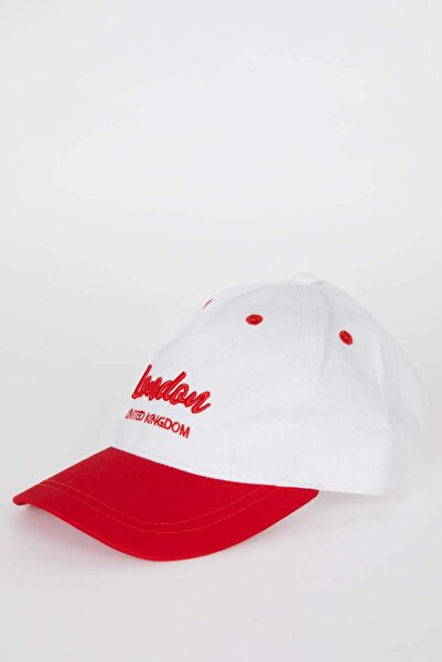 DeFacto Girl's Embroidered Cotton Cap Hat D8437A825Sm