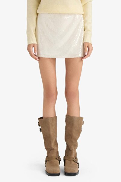 DeFacto Coool Normal Bell Sequined Fabric Mini Skirt G3396Ax25Au