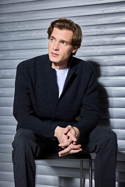 DeFacto Standard-Fit Jacke mit Kragen Triko F3679AX25WN