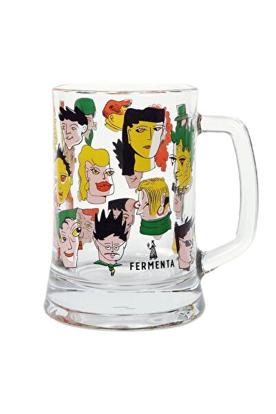 Fermenta Faces of Giggle, Mug Beer Glass