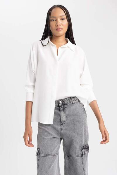 DeFacto Cămașă cu mânecă lungă loose fit