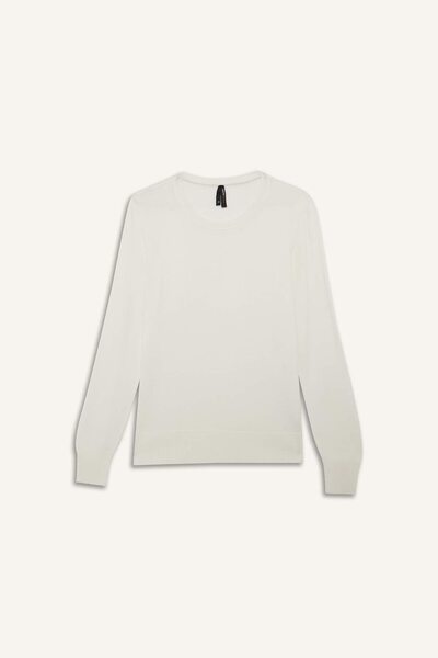 DeFacto Basic Kerek Nyakú Relax Fit Extra Puha Kasmír Texturált Kötött Pulóver F7091AZ20AU