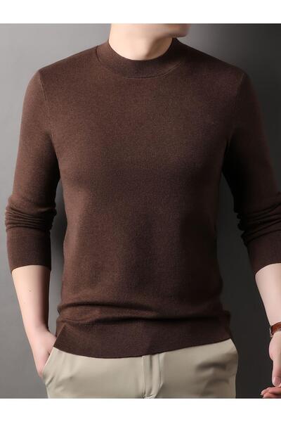 ribana Πλεκτό πουλόβερ με μισό ζιβάγκο με λεπτή εφαρμογή