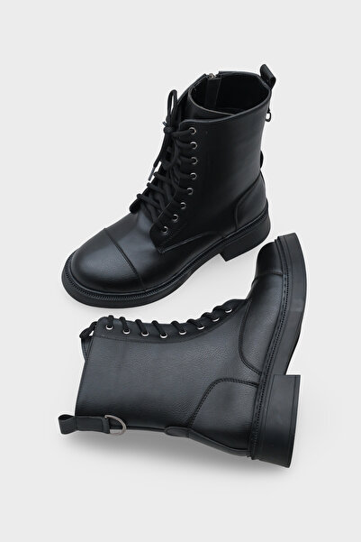 Capone Outfitters Γυναικείες μπότες με φερμουάρ και κορδόνια Estell