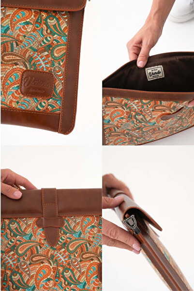 Vardo Хелен Лонг Страп „Macbook Pro-Air 15 инча 42x28 кожена чанта и чанта за документи“