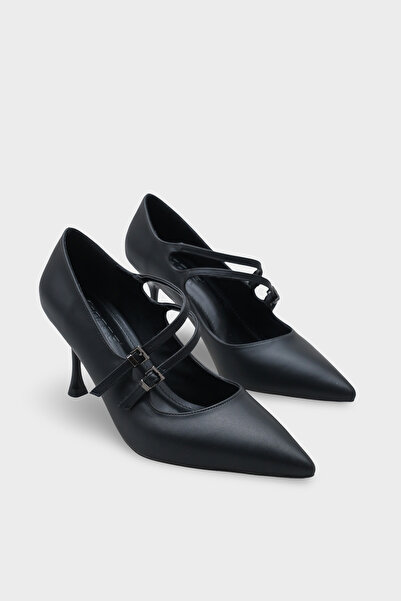 Capone Outfitters Marigold Mid-Heeled Pointed Toe Strappy Women's Shoes