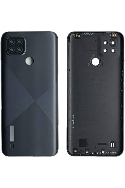 indirimplus Oppo Realme C21 Kasa Arka Pil Batarya Kapağı SİYAH