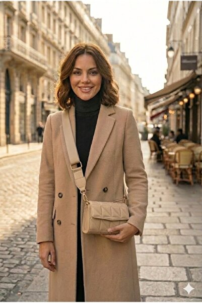 PurpleART Γυναικεία τσάντα ώμου με καπιτονέ σταυρό με ρυθμιζόμενο λουράκι κολώνας