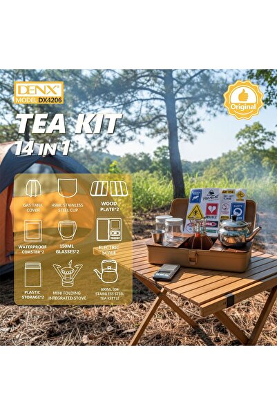 Denx 14-in-1 Complete Tea Set — For all tea lovers at home and on the go DX4206