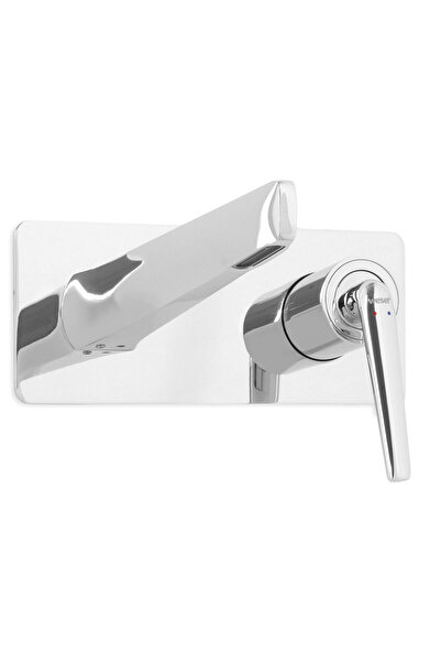 Maison Mex Baterie lavoar incastratã, NAOMI, L.21.5 l.21/9.4 H.9 cm, cromat