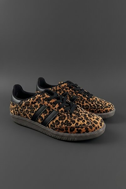 MUGGO LEOPARD zaručeně dámské ortopedické ležérní šněrovací vycházkové sportovní boty s leopardím vzorem