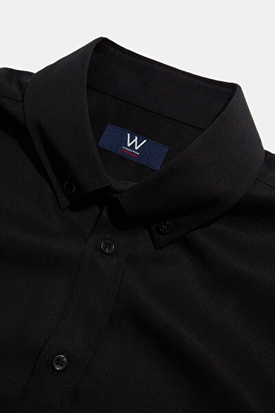 W Collection Black Soft Collar Shirt