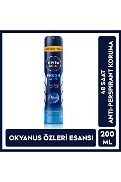 NIVEA DEODORANT FRESH ERKEK 200 ML 1 ADET