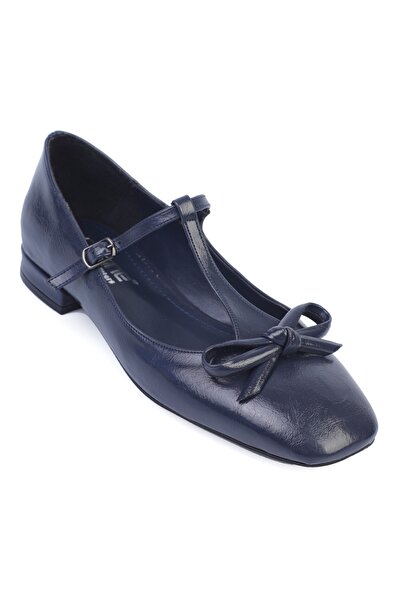 Capone Outfitters Suzi Flat Toe Strap Buckle Women's Ballerinas