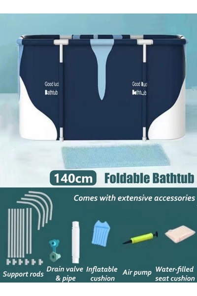 Generic حوض استحمام محمول قابل للطي، حوض استحمام ساخن كبير، أحواض استحمام ثلج...