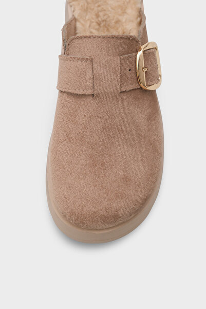 Capone Outfitters Leticia Fur Suede Look Women's Sabo