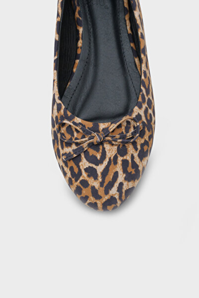 Capone Outfitters Dámské baleríny Bloom z pravé kůže s kulatou špičkou