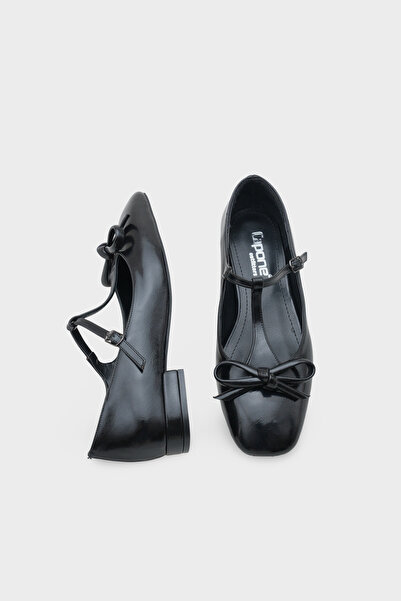 Capone Outfitters Suzi Flat Toe Strap Buckle Women's Ballerinas