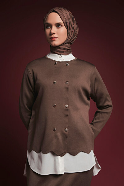 Armine Asymmetrical Cut Skirted Knitwear Set (Slim-Fit)