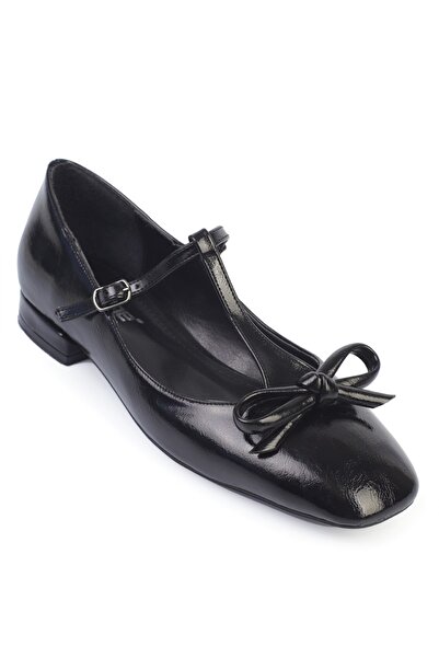 Capone Outfitters Suzi Flat Toe Strap Buckle Women's Ballerinas